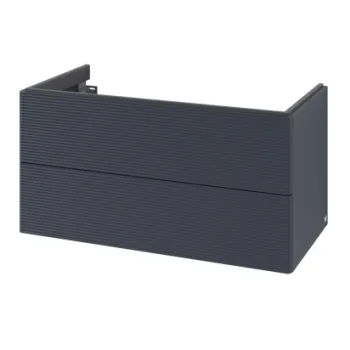 Dulap baza suspendat Villeroy & Boch Antao cu 2 sertare  98.8x50.4cm  front texturat Midnight Blue Matt 42d0 imagine