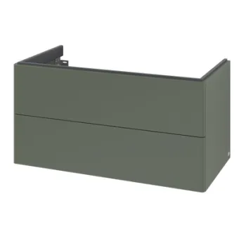 Dulap baza suspendat Villeroy & Boch Antao cu 2 sertare  98.8x50.4cm  Leaf Green Matt 7d9d imagine