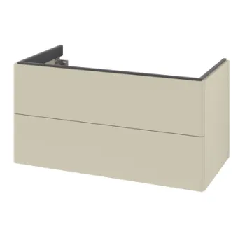 Dulap baza suspendat Villeroy & Boch Antao cu 2 sertare  98.8x50.4cm  Silk Grey Matt 5d4a imagine