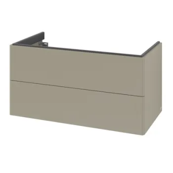 Dulap baza suspendat Villeroy & Boch Antao cu 2 sertare  98.8x50.4cm  Stone Grey Matt 59fc imagine