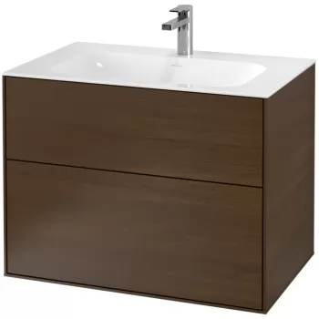 Dulap baza suspendat Villeroy & Boch Finion 80x59x50cm Wallnut Veneer fd3f imagine