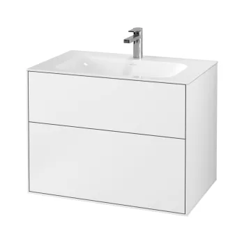 Dulap baza suspendat Villeroy & Boch Finion cu 2 sertare  80x59x50cm  White Matt 59fe imagine