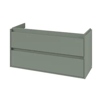 Dulap baza suspendat Villeroy & Boch Skyla cu 2 sertare  1172x596mm  Soft Green 7470 imagine