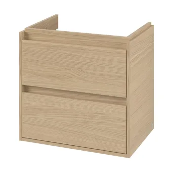 Dulap baza suspendat Villeroy & Boch Skyla cu 2 sertare  622x596mm  Nordik Oak a35f imagine