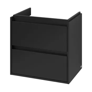 Dulap baza suspendat Villeroy & Boch Skyla cu 2 sertare  622x596mm  Volcano Black 34ec imagine