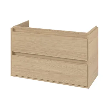 Dulap baza suspendat Villeroy & Boch Skyla cu 2 sertare  972x596mm  Nordik Oak c76c imagine
