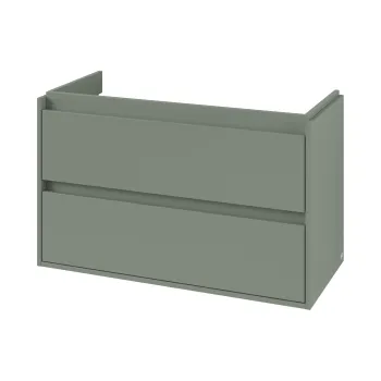 Dulap baza suspendat Villeroy & Boch Skyla cu 2 sertare  972x596mm  Soft Green 55c5 imagine