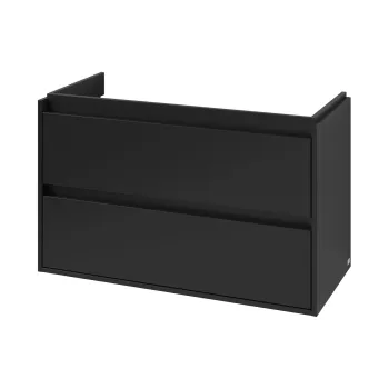 Dulap baza suspendat Villeroy & Boch Skyla cu 2 sertare  972x596mm  Volcano Black 62e3 imagine