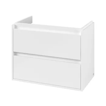 Dulap baza suspendat Villeroy & Boch Skyla cu 2 sertare  pentru lavoar asimetric  772x596mm  Brilliant White 192f imagine