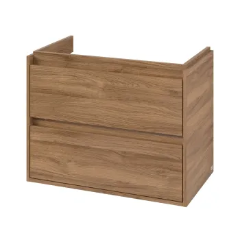 Dulap baza suspendat Villeroy & Boch Skyla cu 2 sertare  pentru lavoar asimetric  772x596mm  Oak Kansas e128 imagine