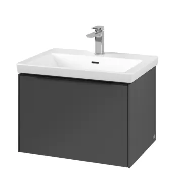 Dulap baza suspendat Villeroy & Boch Subway 3.0 622x429x478 mm cu un singur sertar grafit a95d imagine
