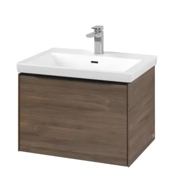 Dulap baza suspendat Villeroy & Boch Subway 3.0 622x429x478 mm cu un singur sertar stejar Arizona 32a7 imagine