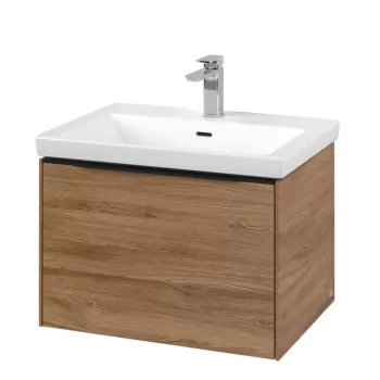 Dulap baza suspendat Villeroy & Boch Subway 3.0 622x429x478 mm cu un singur sertar stejar Kansas fc5d imagine