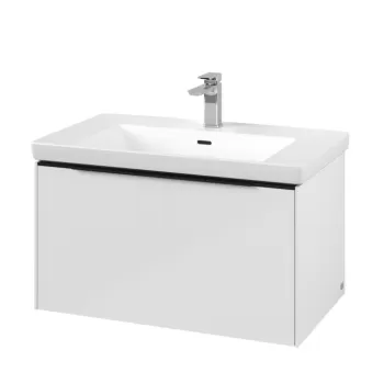 Dulap baza suspendat Villeroy & Boch Subway 3.0 772x429x478 mm cu un singur sertar alb Brilliant 4a49 imagine
