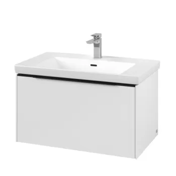 Dulap baza suspendat Villeroy & Boch Subway 3.0 772x429x478 mm cu un singur sertar alb Pure b320 imagine