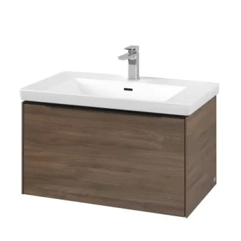 Dulap baza suspendat Villeroy & Boch Subway 3.0 772x429x478 mm cu un singur sertar stejar Arizona 7035 imagine