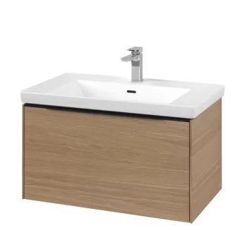 Dulap baza suspendat Villeroy & Boch Subway 3.0 772x429x478 mm cu un singur sertar stejar Nordic 44ec imagine