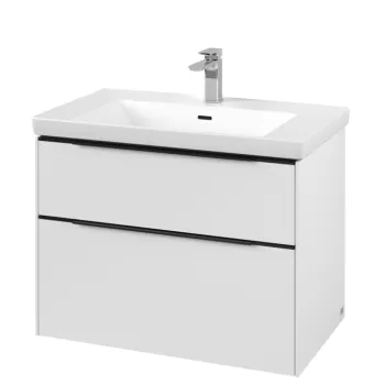 Dulap baza suspendat Villeroy & Boch Subway 3.0 772x576x478 mm cu doua sertare alb Pure eb79 imagine