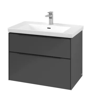 Dulap baza suspendat Villeroy & Boch Subway 3.0 772x576x478 mm cu doua sertare grafit 1bcb imagine