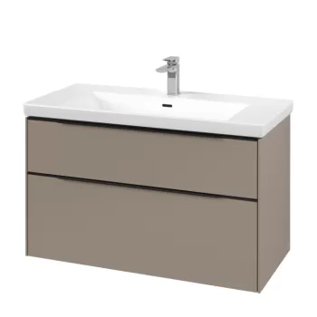 Dulap baza suspendat Villeroy & Boch Subway 3.0 973x576x478 mm cu doua sertare taupe dd30 imagine