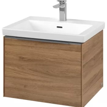Dulap baza suspendat Villeroy & Boch Subway 3.0 cu iluminare 57x43x46cm Oak Kansas 4a14 imagine