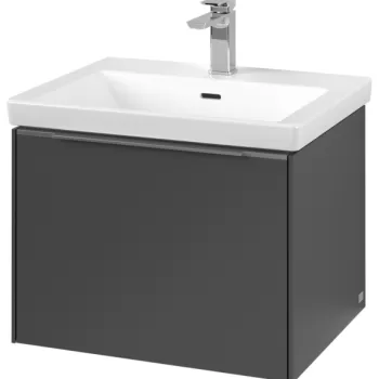 Dulap baza suspendat Villeroy & Boch Subway 3.0 cu iluminare 57x44x46cm Graphite cf93 imagine
