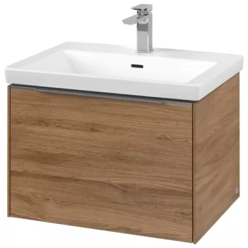 Dulap baza suspendat Villeroy & Boch Subway 3.0 cu iluminare 62x43x48cm Oak Kansas 87f8 imagine