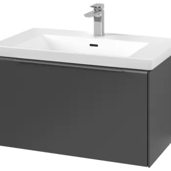 Dulap baza suspendat Villeroy & Boch Subway 3.0 cu iluminare 78x44x46cm Graphite 2e52 imagine