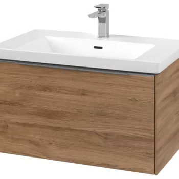 Dulap baza suspendat Villeroy & Boch Subway 3.0 cu iluminare 78x44x46cm Oak Kansas 0491 imagine