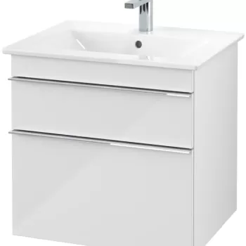 Dulap baza suspendat Villeroy&Boch Venticello 603x590x502 mm cu doua sertare alb lucios 546b imagine