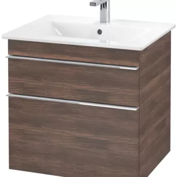 Dulap baza suspendat Villeroy&Boch Venticello 603x590x502 mm cu doua sertare stejar Arizona 3cdb imagine