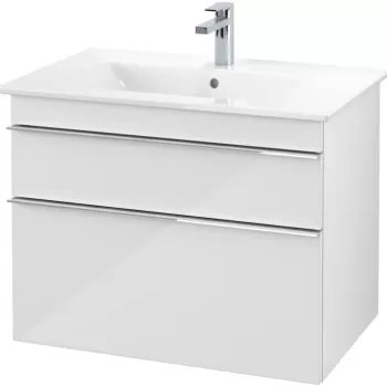 Dulap baza suspendat Villeroy&Boch Venticello 753x590x502 mm cu doua sertare alb lucios fa8b imagine