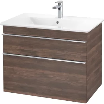 Dulap baza suspendat Villeroy&Boch Venticello 753x590x502 mm cu doua sertare stejar Arizona b064 imagine