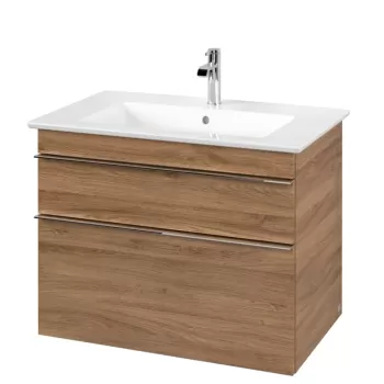 Dulap baza suspendat Villeroy&Boch Venticello 753x590x502 mm cu doua sertare stejar Kansas 1974 imagine