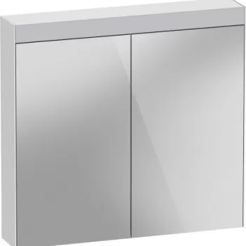 Dulap cu oglinda Duravit Better 81x76x14.8cm iluminare LED 13W alb mat c6e4 imagine