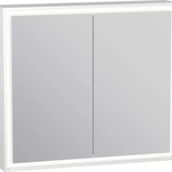 Dulap cu oglinda Duravit L-Cube 800 cu iluminare LED si 2 rafturi sticla a07c imagine