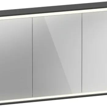 Dulap cu oglinda Duravit Vitrium 120cm iluminare LED cu senzor grafit mat 243c imagine