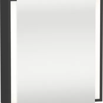 Dulap cu oglinda si iluminare Duravit Ketho 65x75cm deschidere stanga grafit mat a162 imagine