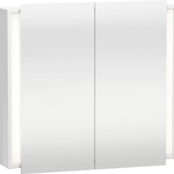 Dulap cu oglinda si iluminare Duravit Ketho 80x75cm alb lucios 1fdb imagine