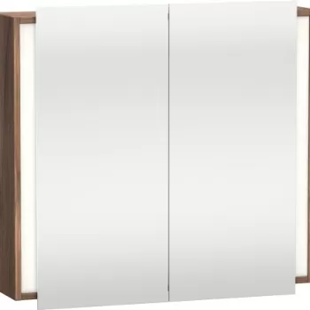 Dulap cu oglinda si iluminare Duravit Ketho 80x75cm nuc 5f3a imagine