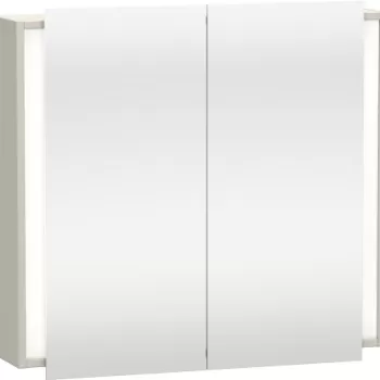 Dulap cu oglinda si iluminare Duravit Ketho 80x75cm taupe mat 35f0 imagine