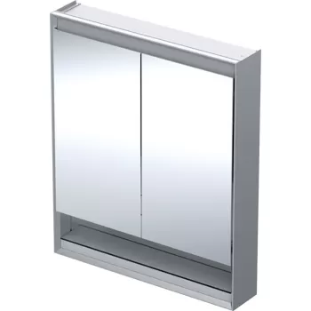 Dulap dublu cu oglinda Geberit ONE 75x90x15cm cu nisa finisaj aluminiu c60b imagine