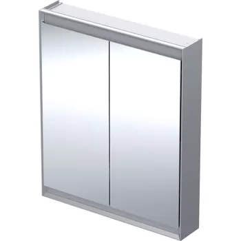 Dulap dublu cu oglinda Geberit ONE 75x90x15cm finisaj aluminiu 9d4a imagine