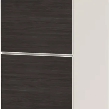 Dulap inalt suspendat Hansgrohe Xevolos E cu usi orientare stanga  40x36x176cm  corp bej mat  front stejar inchis 2c38 imagine