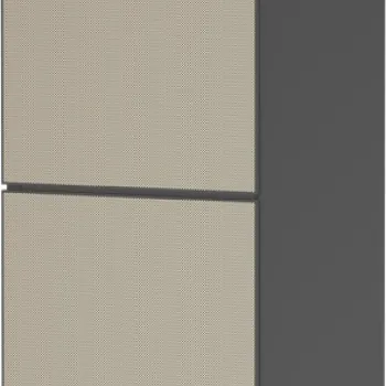 Dulap inalt suspendat Hansgrohe Xevolos E cu usi orientare stanga  40x36x176cm  corp gri mat  front ceramic bronz texturat b6af imagine