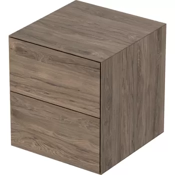 Dulap mediu suspendat Geberit ONE cu 2 sertare 45x47x49.2cm nuc AmericanHickory / Melamina structura lemnoasa 2eab imagine