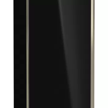 Dulap suspendat Duravit XViu 89x40cm negru lucios si cadru champagne mat cu o usa deschidere stanga 8bf1 imagine