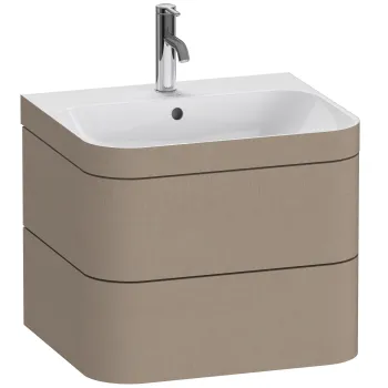 Set mobilier Duravit Happy D.2 Plus 60cm cu lavoar si dulap baza cu doua sertare linen decor 12f7 imagine