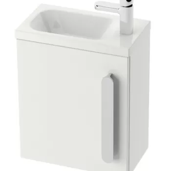 Usa pentru dulap baza lavoar Ravak Concept Chrome SD 400 stanga 37x25x53cm alb dec4 imagine