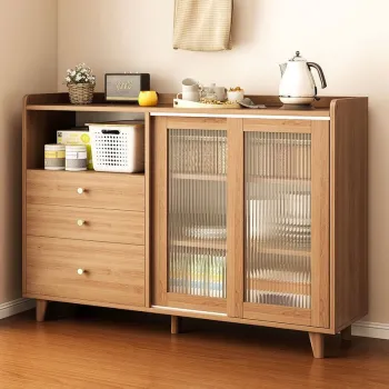 Bufet modern, dulap de depozitare cu usi glisante pentru bucatarie 01f5 imagine